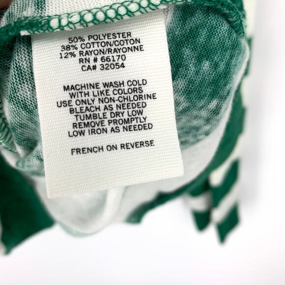 Harry Potter Slytherin Green White Striped V-Neck Cardigan Sweater Sz M NEW - Picture 6 of 6